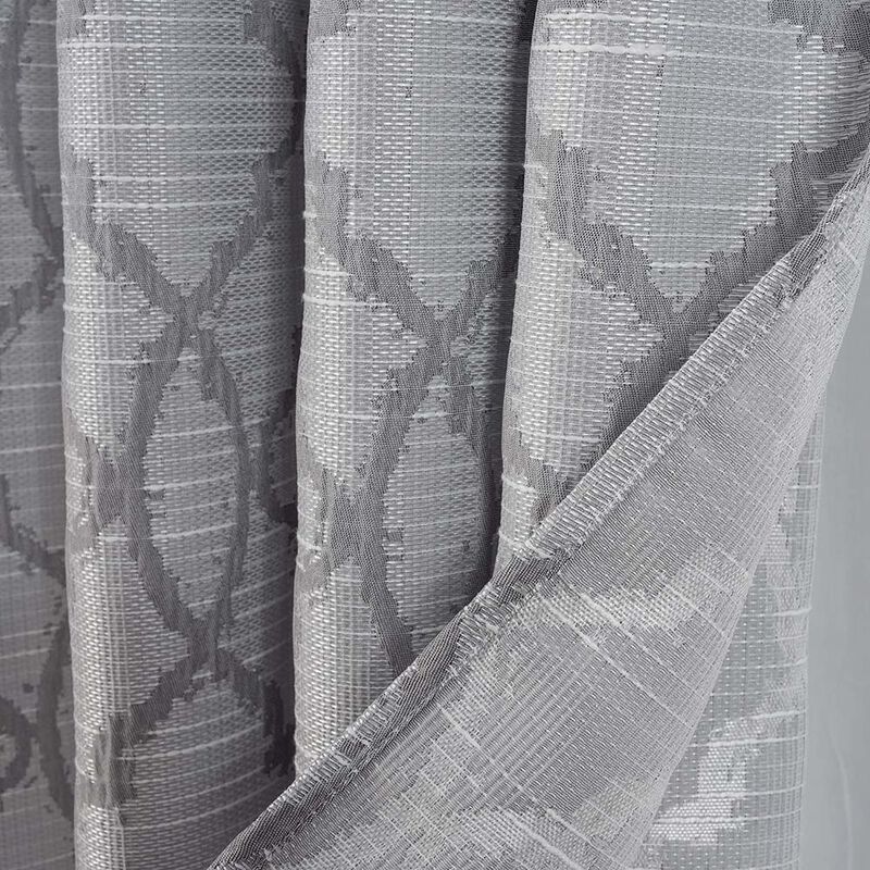 RT Designers Collection Brookfield Jacquard High Quality Light Filtering Grommet Curtain Panel