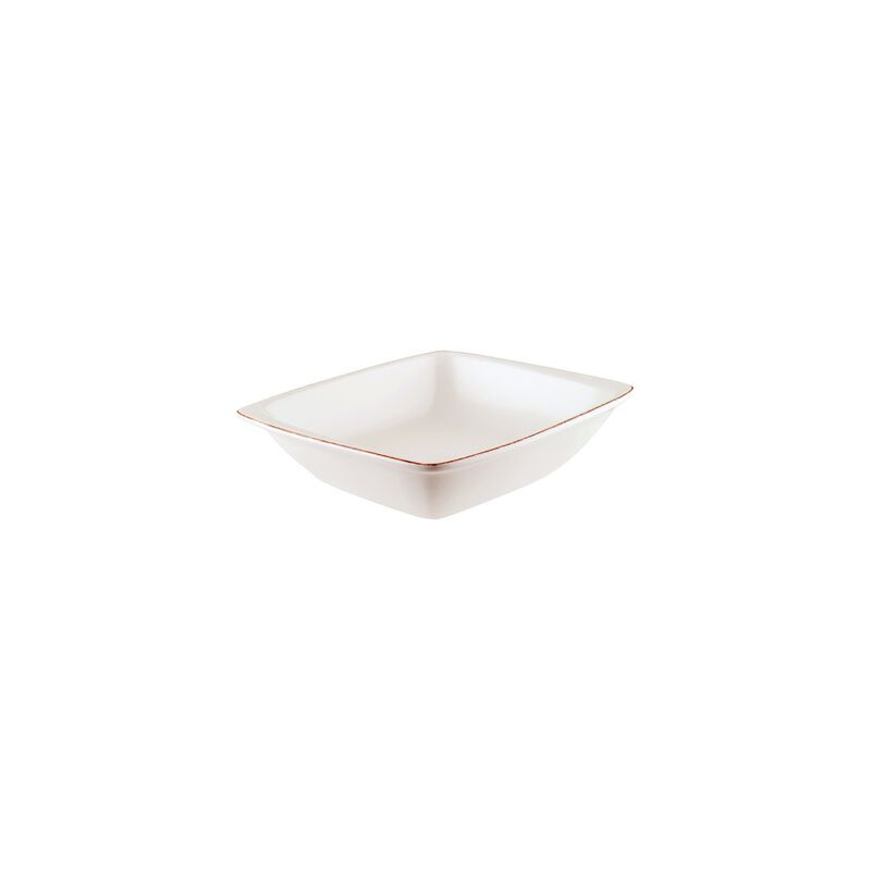 Retro 7.5" x 6.5" x h:2" 20 oz. Square Decorated Porcelain Bowl (Set of 2)