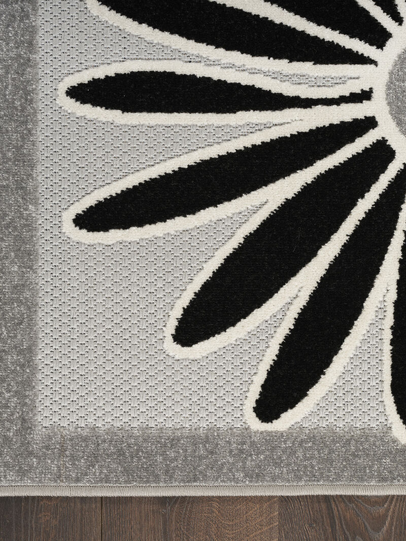 Aloha ALH33 Black/White 9' x 12' Rug