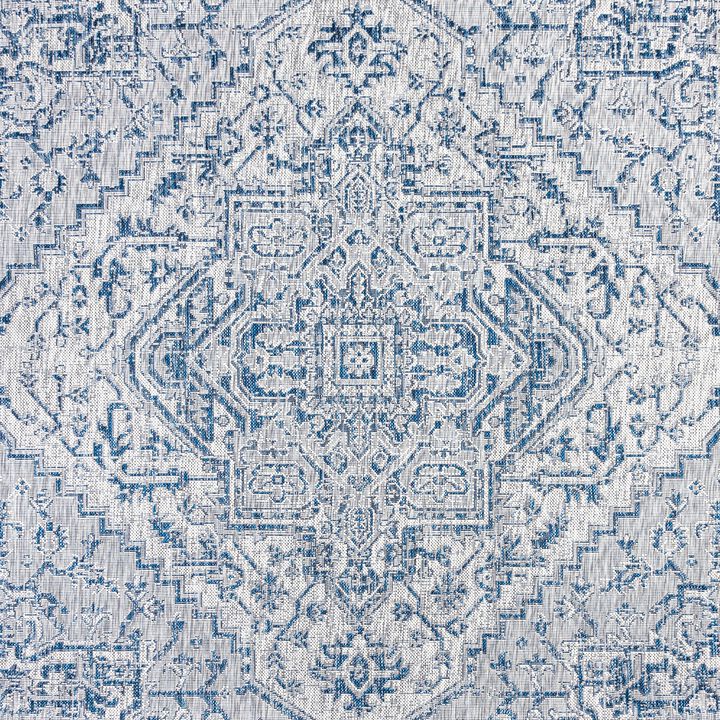 Estrella Bohemian Medallion Textured Weave Indoor/Outdoor Runner Rug