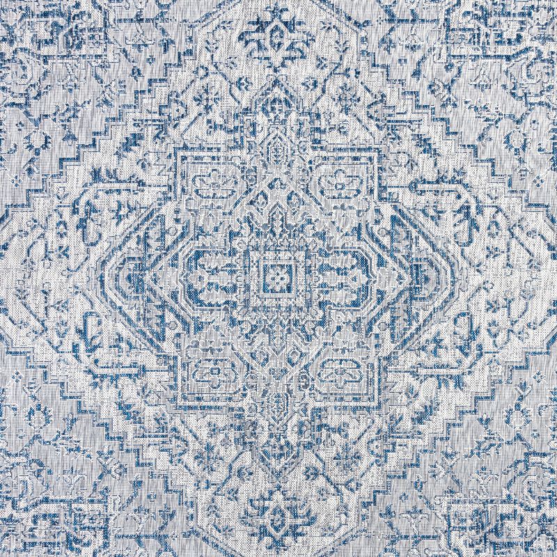 Estrella Bohemian Medallion Textured Weave Indoor/Outdoor Runner Rug