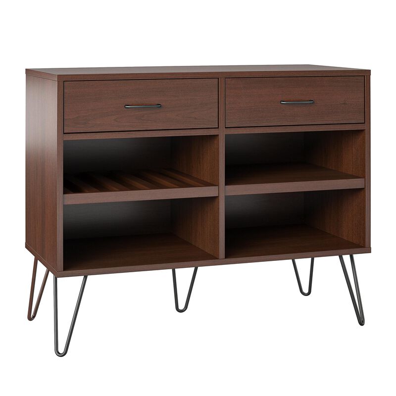 Ameriwood Home Pino Valley Beverage Cabinet, Cherry Oak
