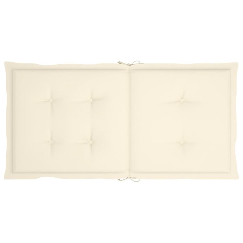 vidaXL Garden Chair Cushions 6 pcs Cream 39.4"x19.7"x1.6"