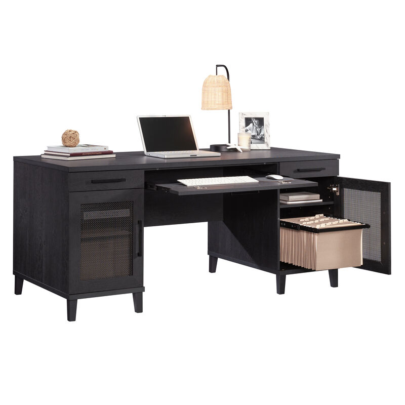 Tiffin Line Executive Double Ped Desk