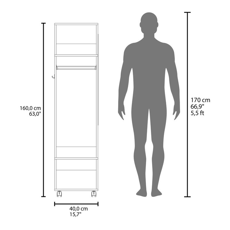 Wardrobe Devon, Bedroom, White