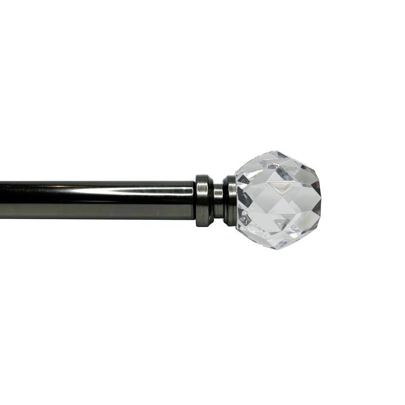 Esencial Facet Curtain Rod Set, Adjustable Length From 36" to 72"
