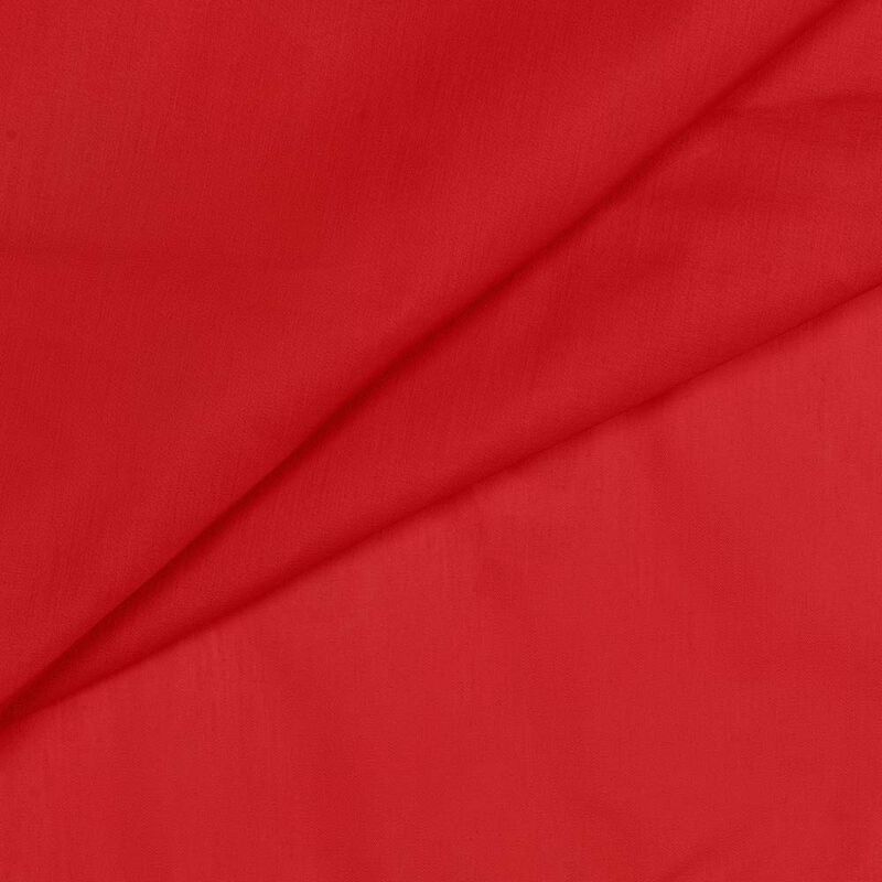 Ellis Stacey 1.5" Rod Pocket High Quality Fabric Solid Color Window Tailored Tier Pair 56"x30" Red