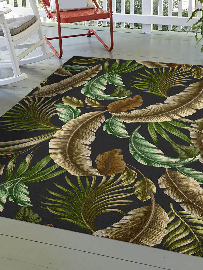 Tropics TC1 Black 9' x 12' Rug