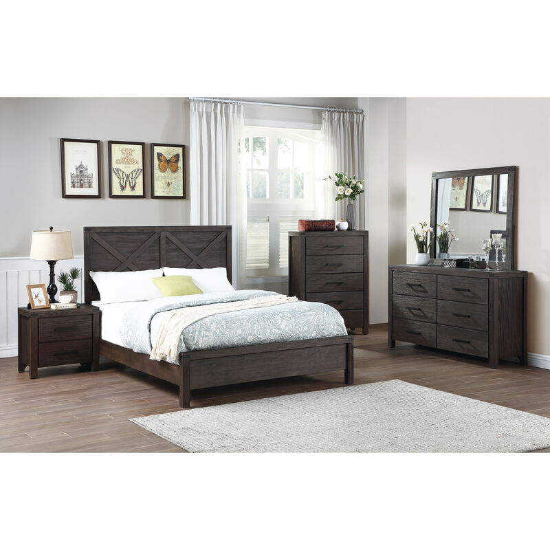 Streamdale 2 Drawers Nightstand In Dark
