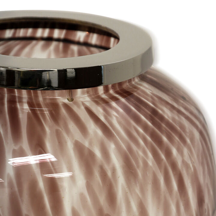 Wine Pebble Luster Vase Large