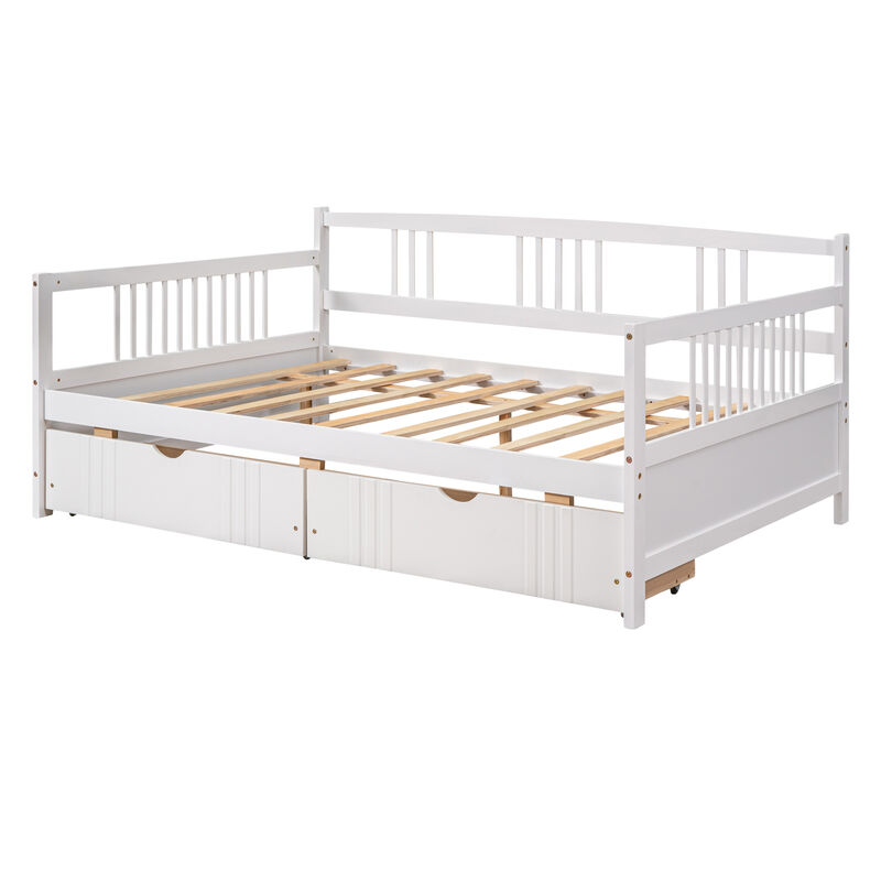 Merax Daybed Wood Bed with 2 Drawers