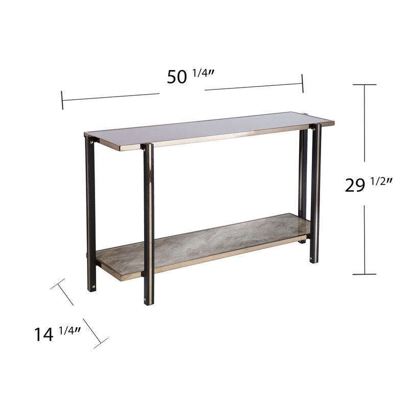 Thomas Console with Mirrored Top