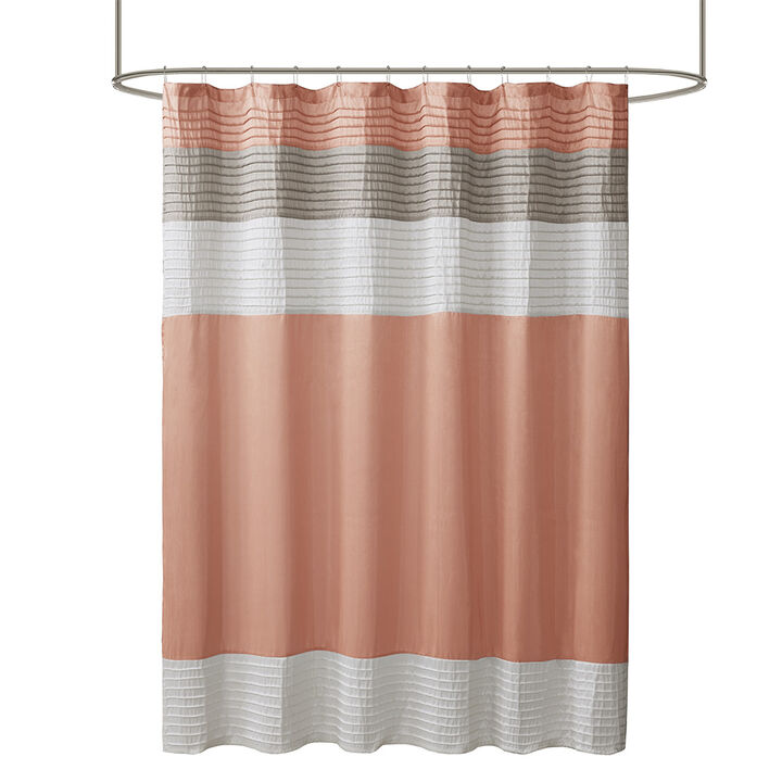 Gracie Mills Nixon Faux Silky Lightweight Shower Curtain