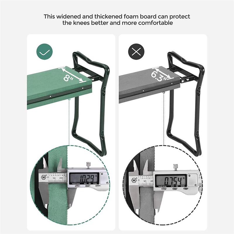 Folding Garden Kneeler – Bench Stool with Kneeling Pad for Comfortable Gardening