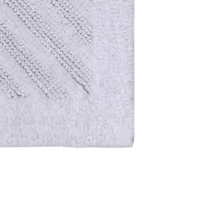 Knightsbridge Shooting Star 220 GSF Reversible Bath Rug 24 x 40 - White