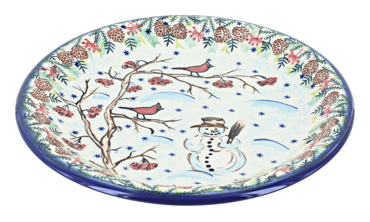 Blue Rose Polish Pottery Ariel Dinner Plate