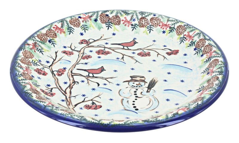 Blue Rose Polish Pottery Ariel Dinner Plate