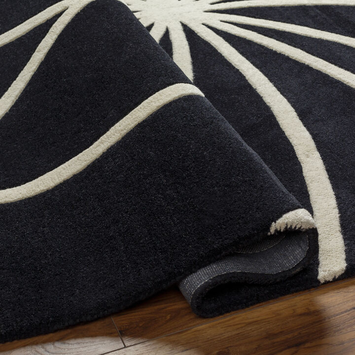Forum FM-7072 2' x 3' Black Rug