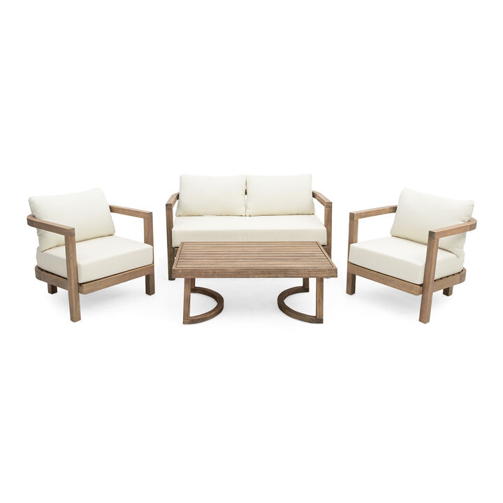 Merax Outdoor Furniture Seating Seat with Coffee Table