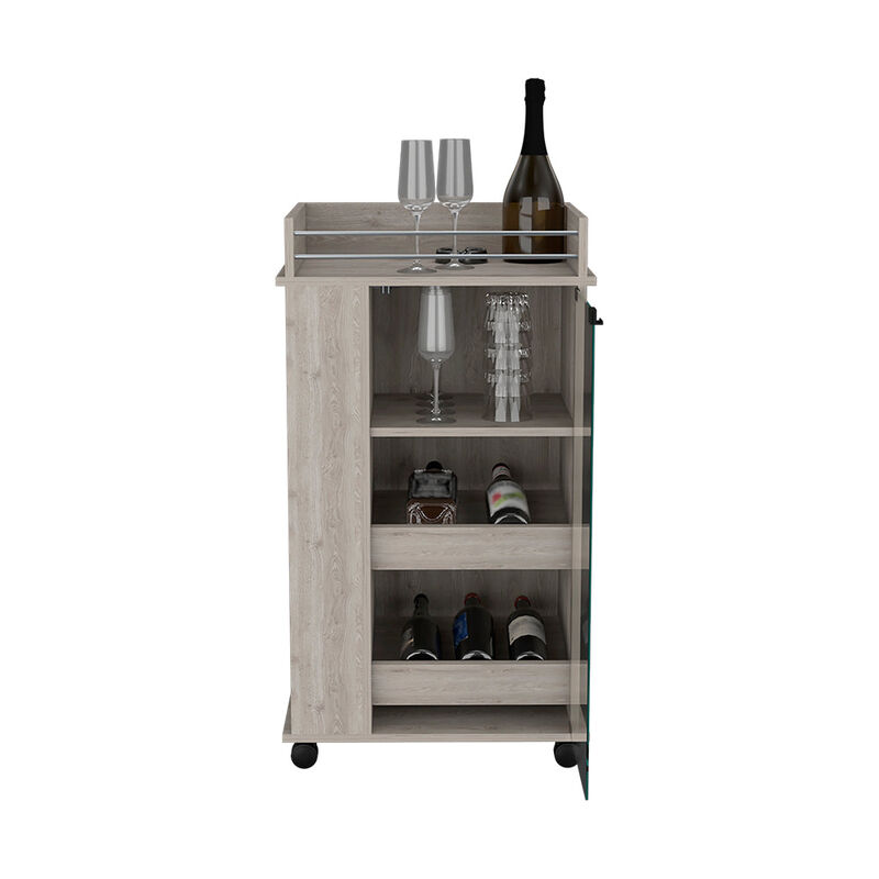 Bar Cart Beaver, Living Room, Light Gray