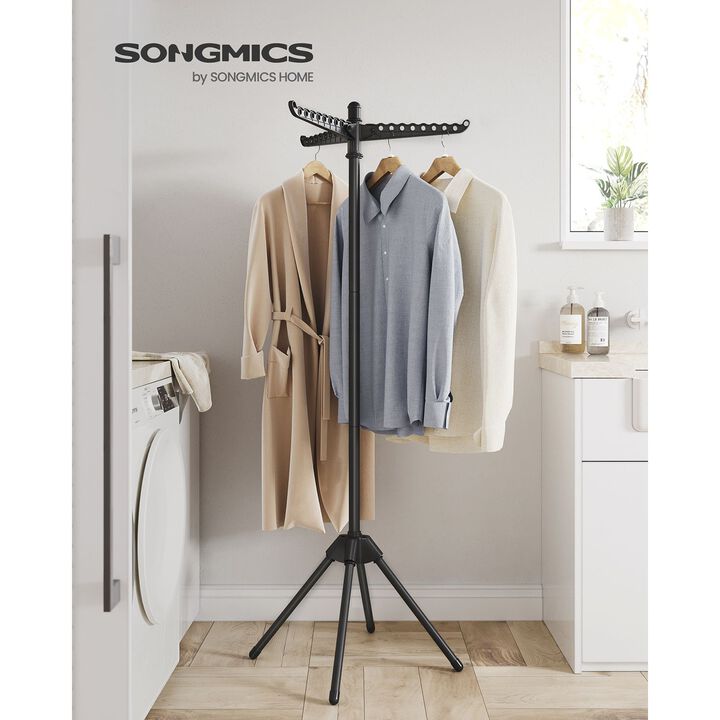Stainless Steel Clothes Drying Rack with 3 Arms and Foldable Quadripod Frame