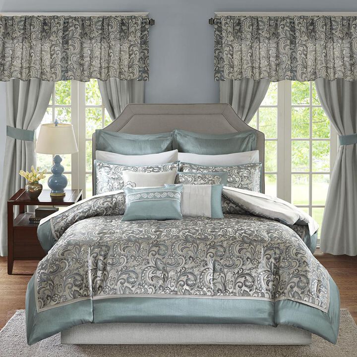 Belen Kox 24-Piece Paisley Jacquard Comforter Set, Belen Kox