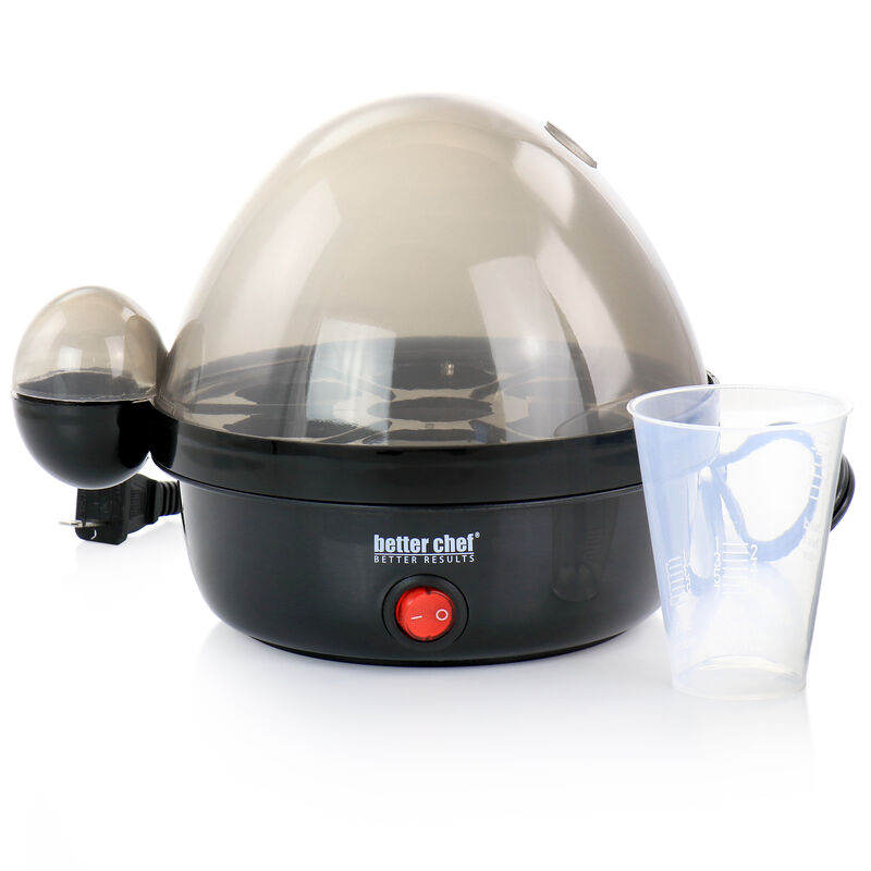 Better Chef 7-Egg Electric Egg Cooker in Black
