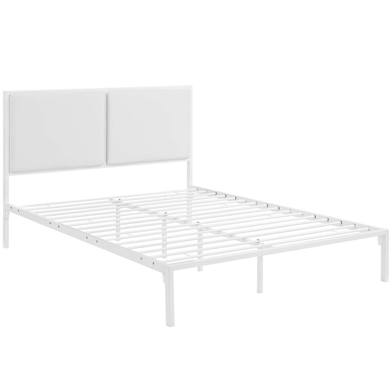 Modway - Della King Vinyl Bed White