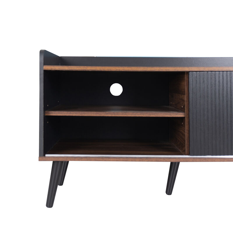 Merax Mid Century TV Stand with 2 Drawers