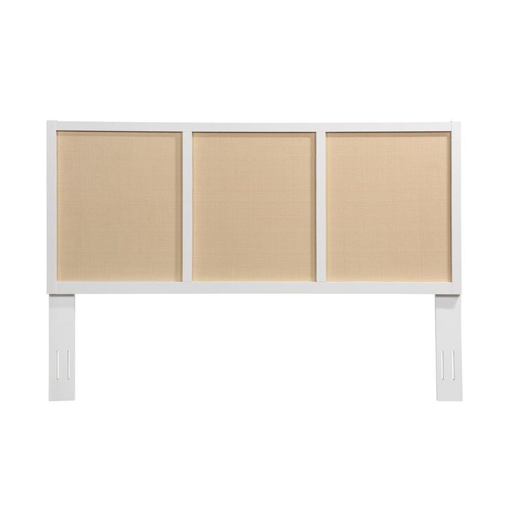 Comfort Pointe Bayport Cane and Solid Wood King Headboard