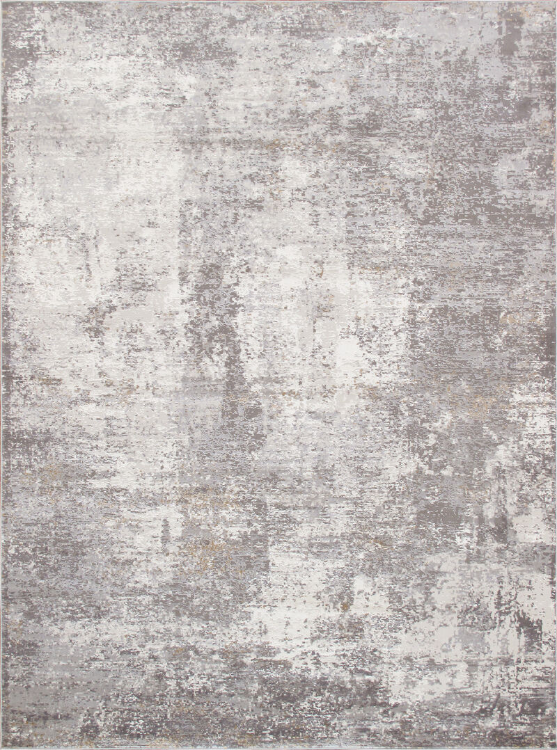 Pasargad Home Turkish Stella Design L. Grey Area Rug- 3' 0'' X 5' 0''