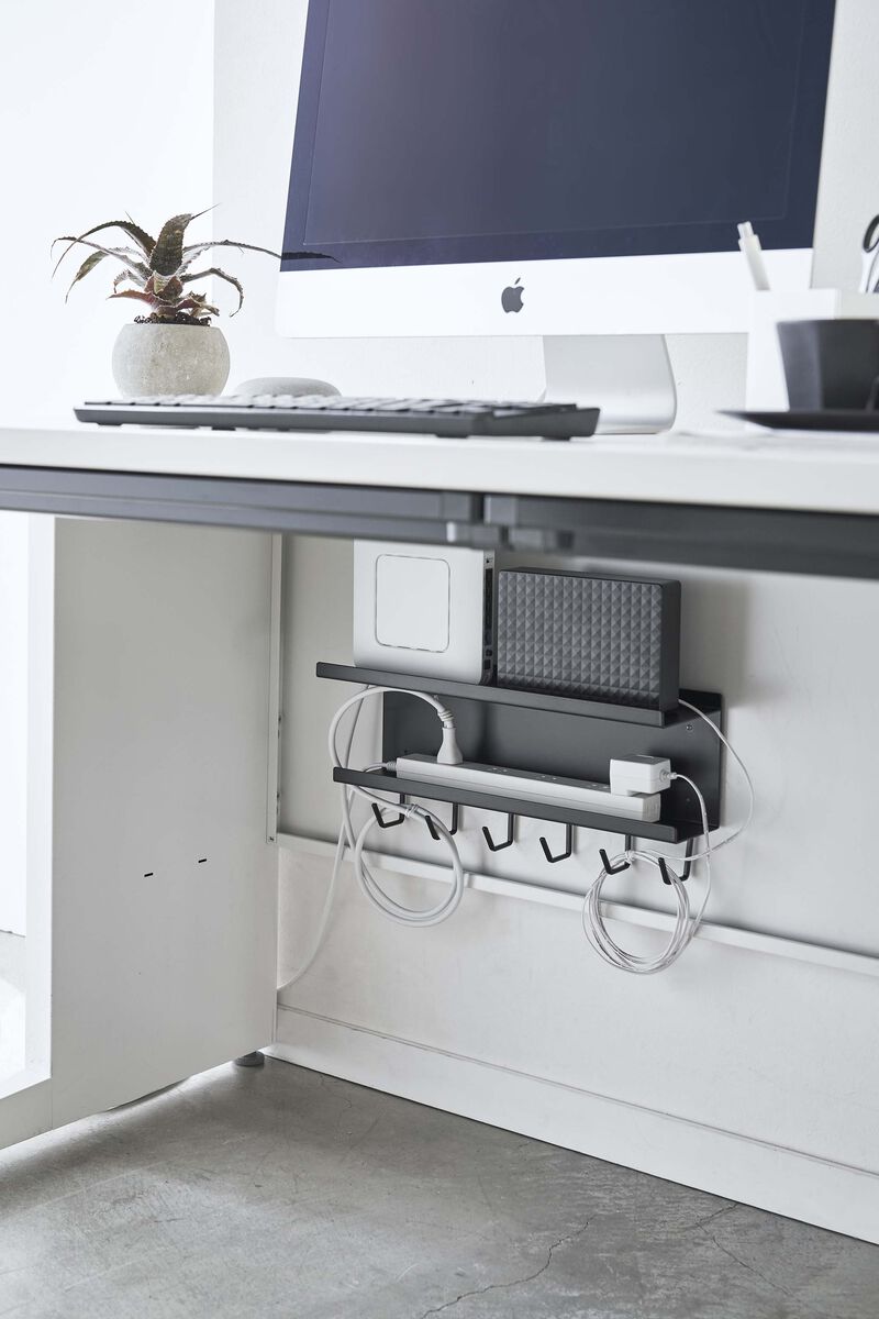 Wall-Mount Cable & Router Storage Rack