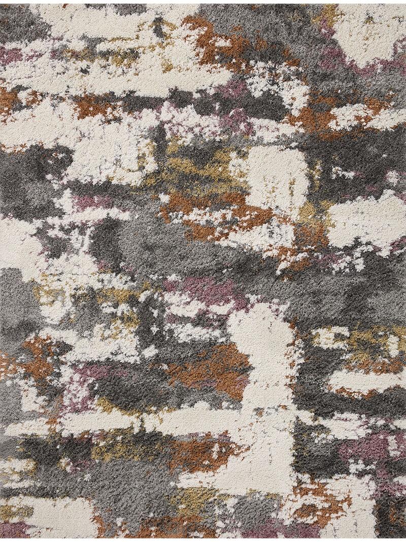 Levitt LEV04 Grey/Multi 7'10" x 10' Rug
