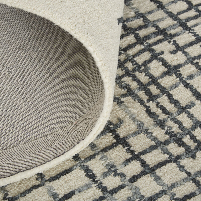 Maddox 8630F Ivory/Gray/Black 8' x 10' Rug