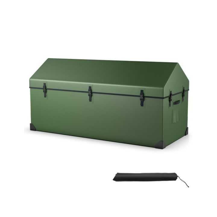 Hivvago Waterproof Outdoor Storage Box with Ventilated Window, Adjustable Snap