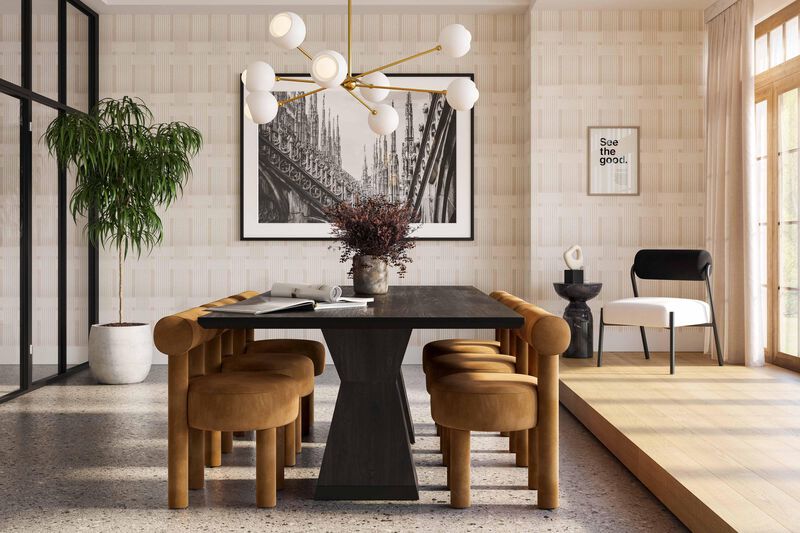 Nolan Wood Rectangular Dining Table