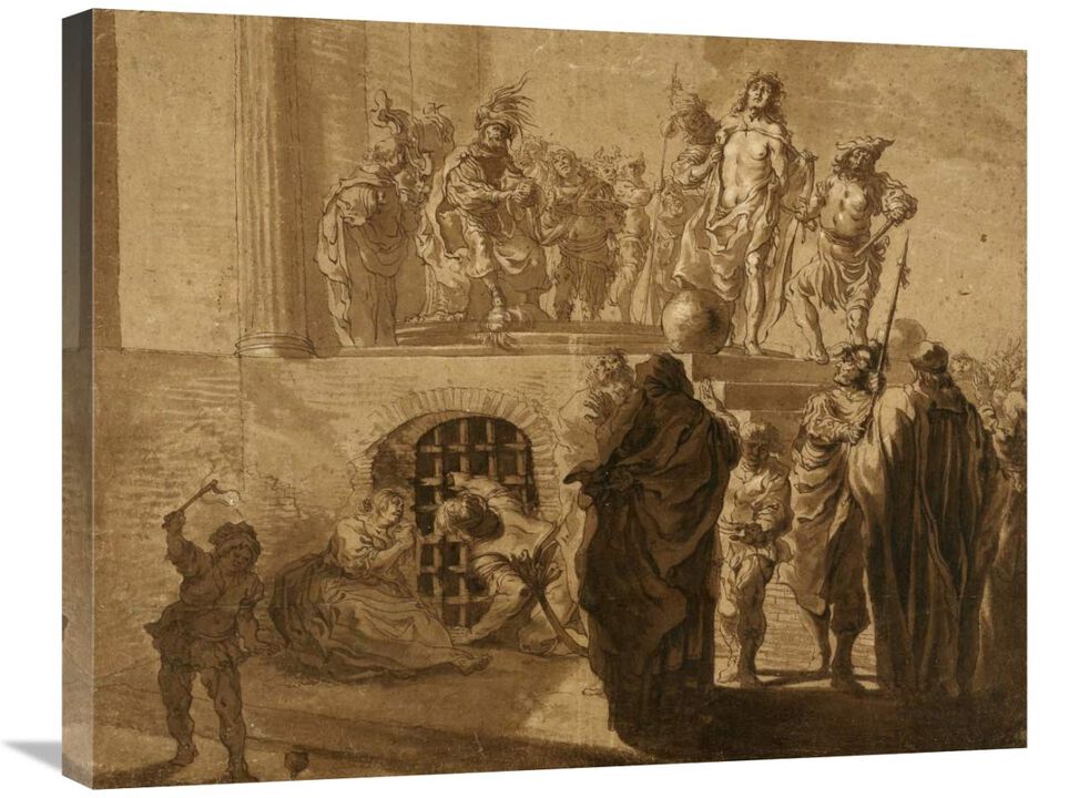 Christ Before Pilate-Canvas Art-28x22