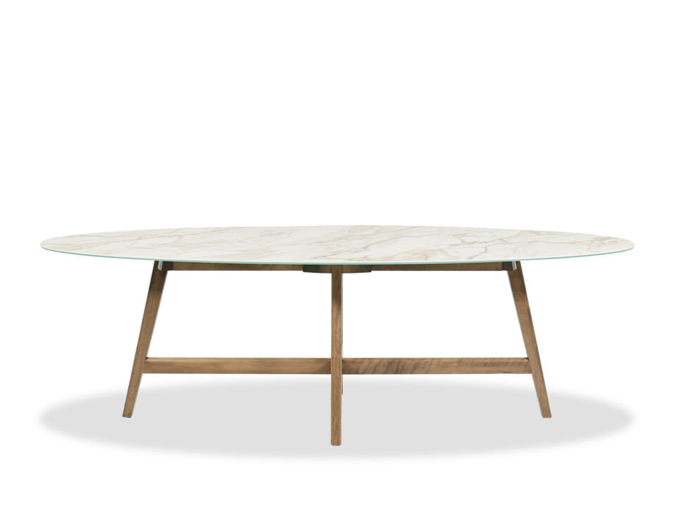 Downtown Porcelain Oval Table