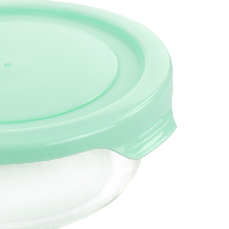 Martha Stewart 6 Piece Assorted Glass Storage Container and Lid Set  in Mint