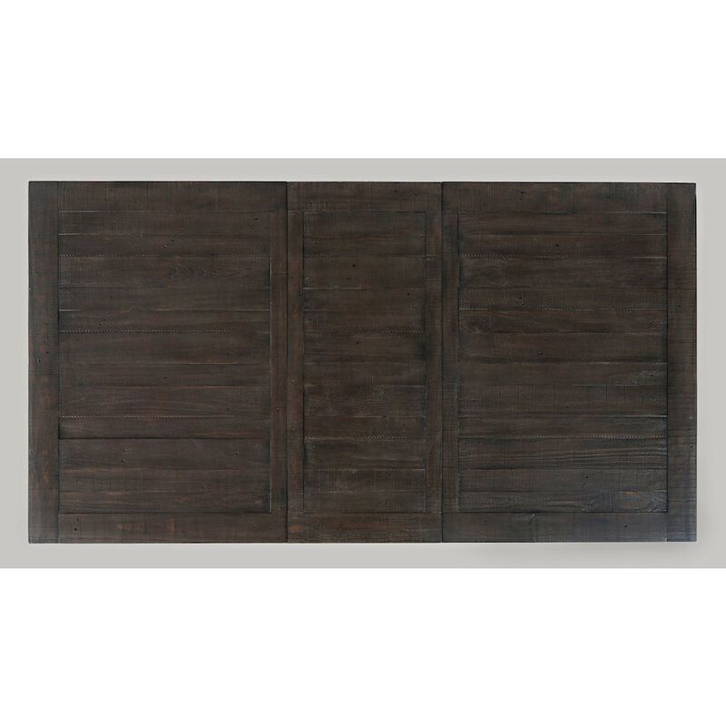 Jofran Madison County Rustic Reclaimed Solid Wood Farmhouse 78 Extension Dining Table