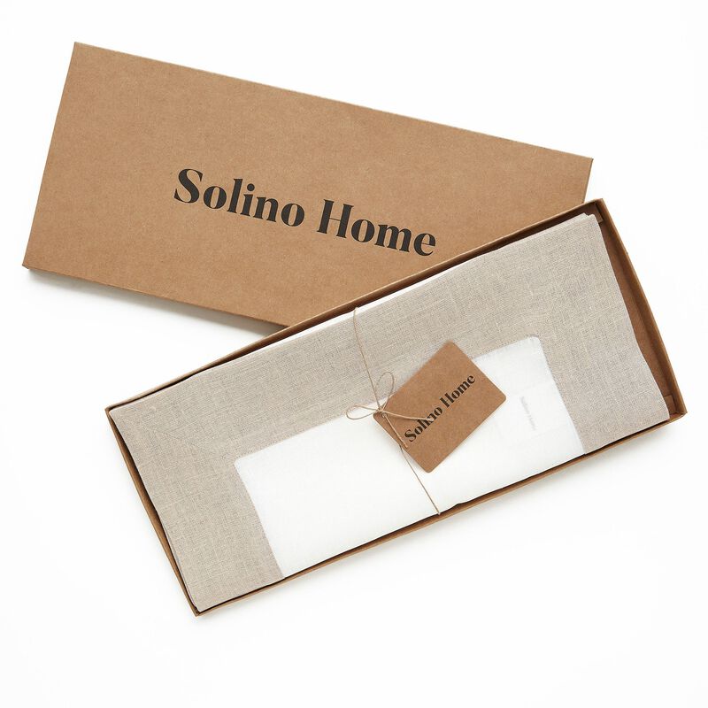 Solino Home 100% Pure Linen Table Runner | Contempo