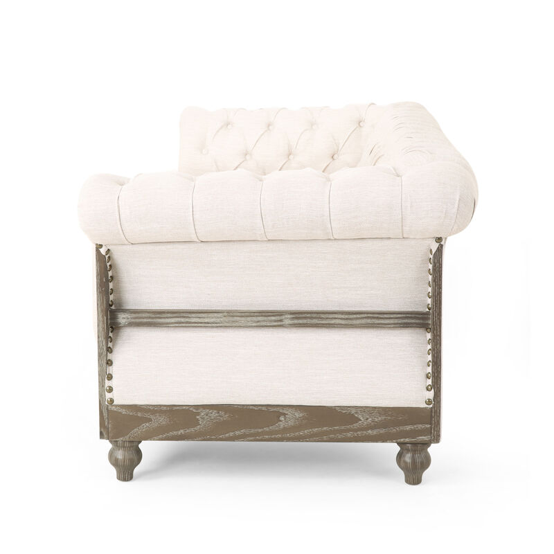 Merax 3-Seat Sofa with Wooden Legs