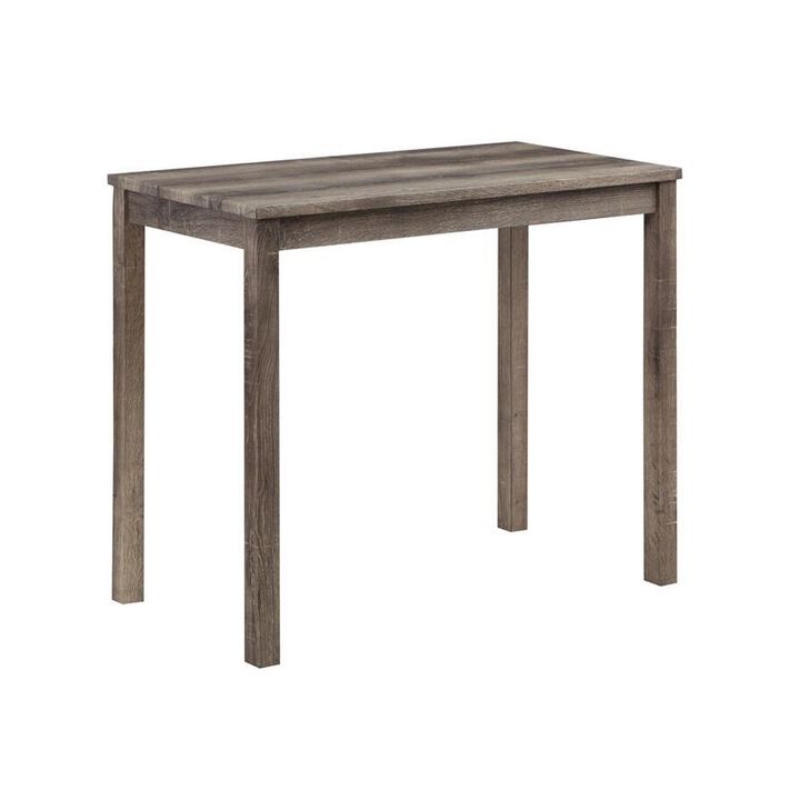 Cora 3 Piece Counter Height Table Set, Deep Tufted Stools, Brown, Beige-Benzara