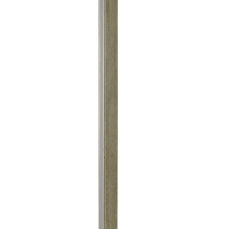 61 Inch Wood Floor Lamp Dimming LED Column, Brown-Benzara
