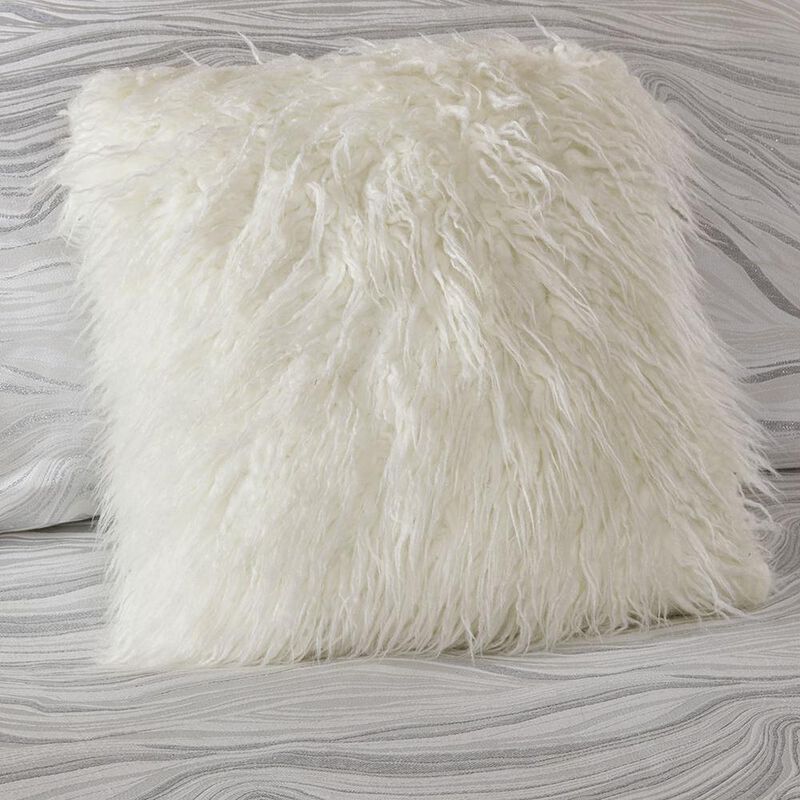 Belen Kox White Metallic Jacquard Comforter Set, Belen Kox