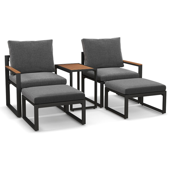 Outdoor Conversation Set with Soft Cushions – Comfortable Patio Seating