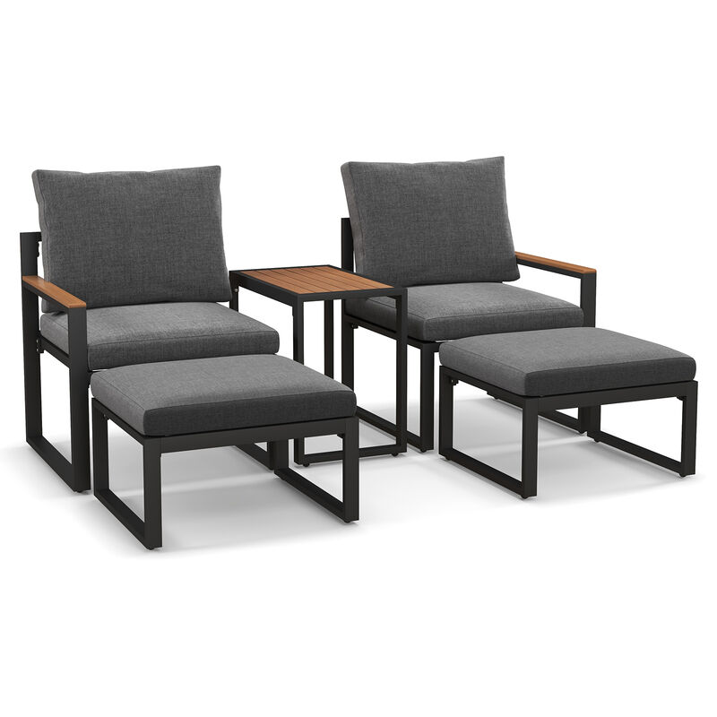 Outdoor Conversation Set with Soft Cushions – Comfortable Patio Seating