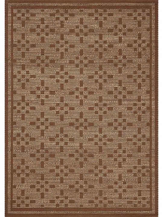Judy JUD-07 Natural / Spice 7''9" x 9''9" Rug by Chris Loves Julia