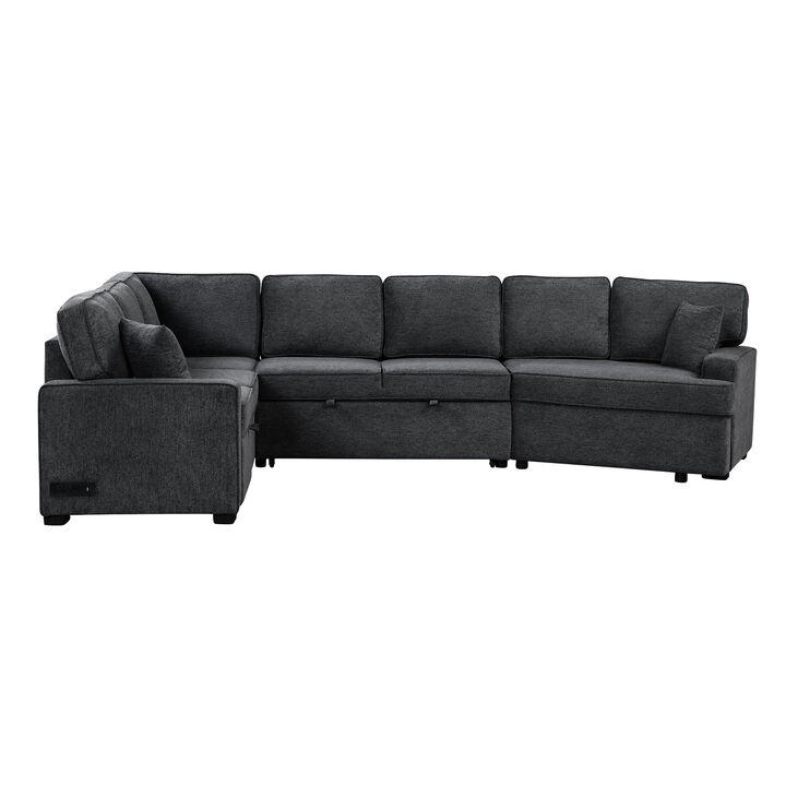 Merax L-shaped Sofa Chenille Sectional Sofa