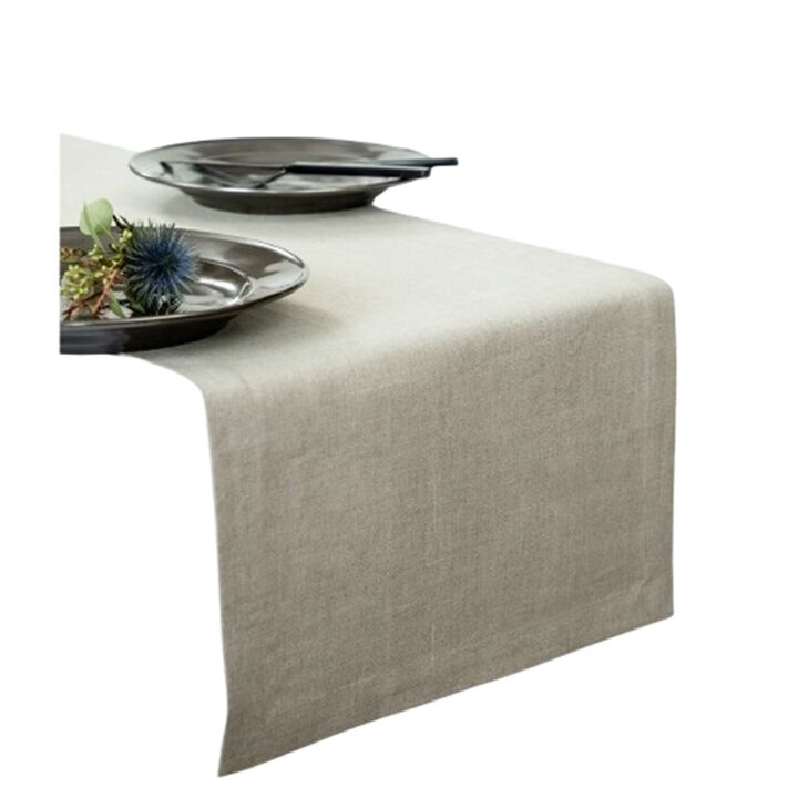Solino Home 100% Pure Linen Table Runner | Diana